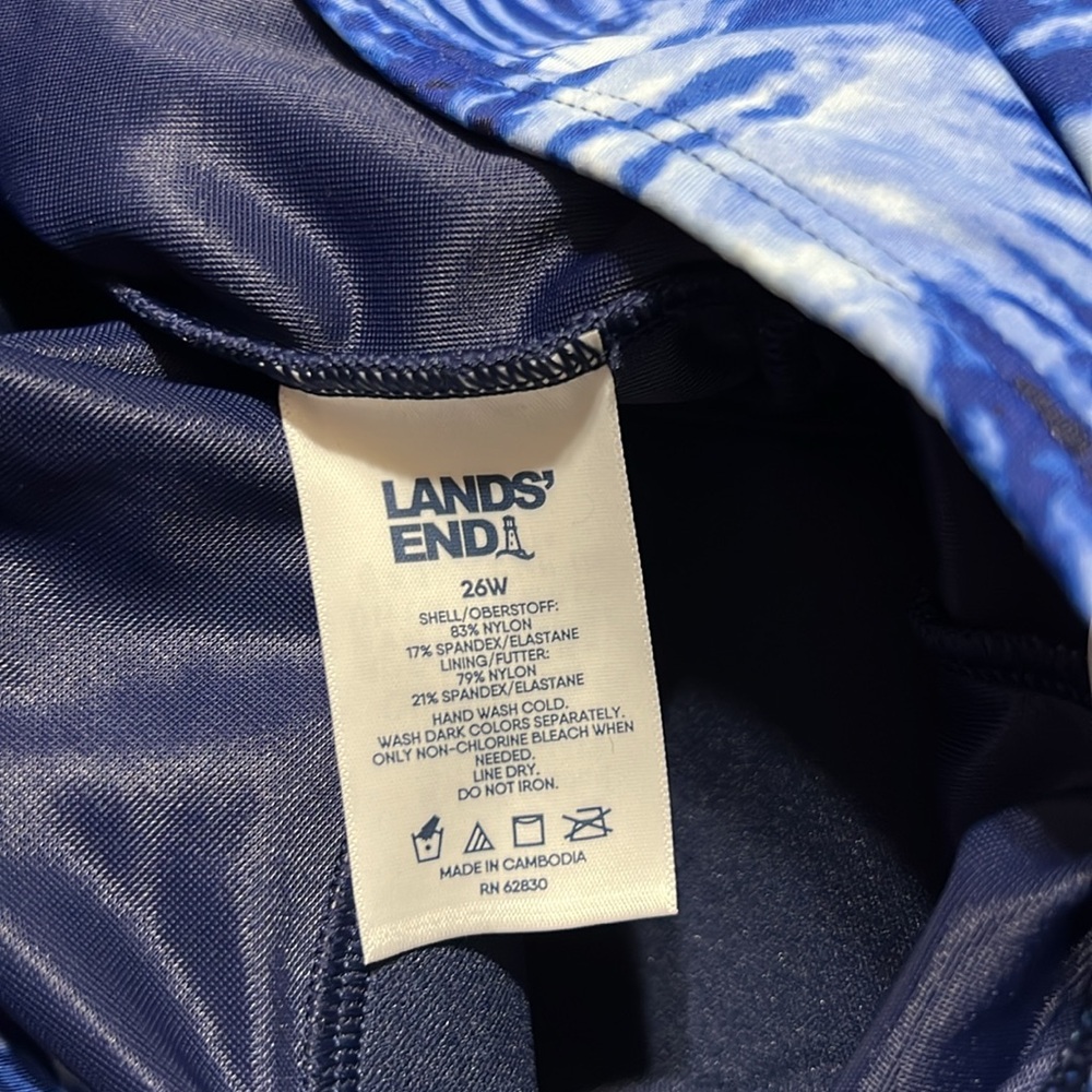 Lands End - One Piece Swimsuit - 26W - Picture 3 of 3